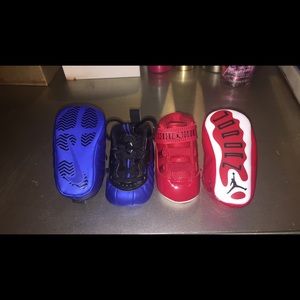 Baby Nike foams and Jordan 11’s both size 1c